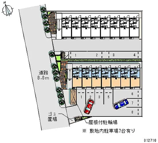 ★手数料０円★四條畷市二丁通町　月極駐車場（LP）